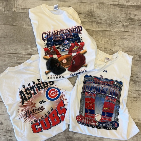 Vintage Houston Astros T-shirts Bundle of‎ Three Size XL - Picture 1 of 11
